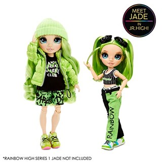 Foto 4 | Venta Internacional - Muñeca de Moda Verde Rainbow High Jr High Jade Hunter 9'' con Accesorios