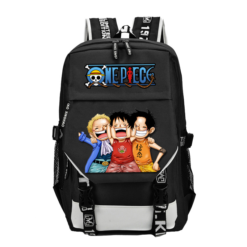 Venta Internacional - Mochila Escolar de Anime color Negro