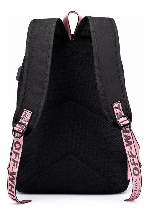 Foto 3 pulgar | Venta Internacional - Mochila de Tela Oxford con Estampado Jimin Bts K-pop