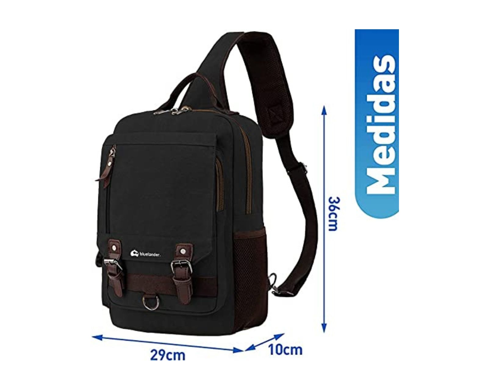Foto 3 pulgar | Mochila Bluelander color Negro