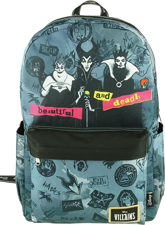 Mochila KBNL Villanas Disney con Compartimento para Laptop