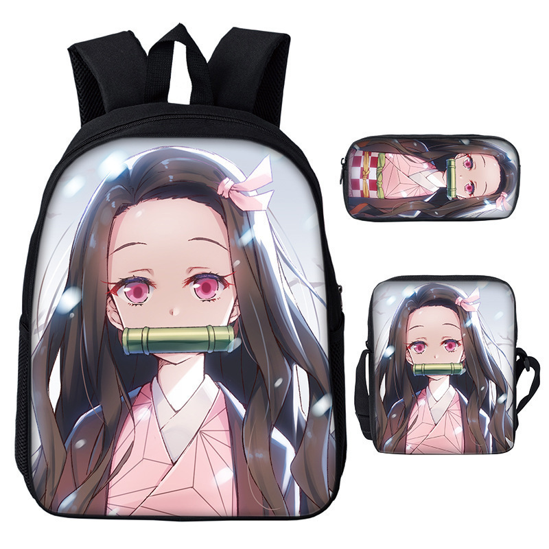 Foto 2 pulgar | Venta Internacional - Kit de Mochila para Niña Nezuko Kimetsu No Yaiba