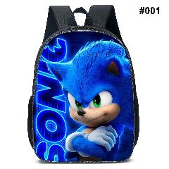 Foto 3 pulgar | Venta Internacional-mochila Genérica Anime Student Sonic De Poliéster Y Elastano