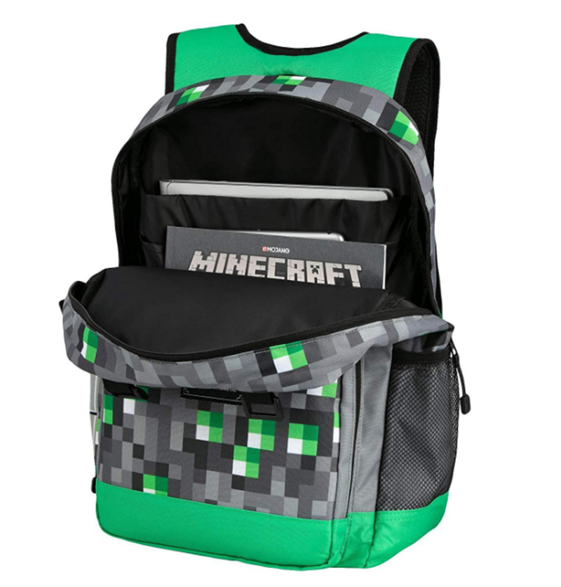 Foto 4 pulgar | Venta Internacional - Mochila Escolar para Niños Mine Craft Verde