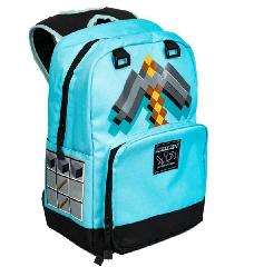 Foto 2 | Venta Internacional - Mochila Escolar Infantil Azul Mine Craft