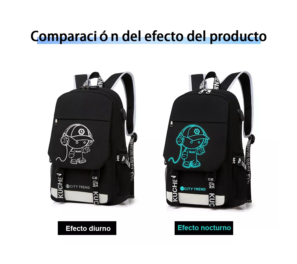Foto 2 | Mochila Antirrobo Eskuche Negra