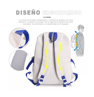 Foto 5 | Mochila Escolar Lab.G Blanca