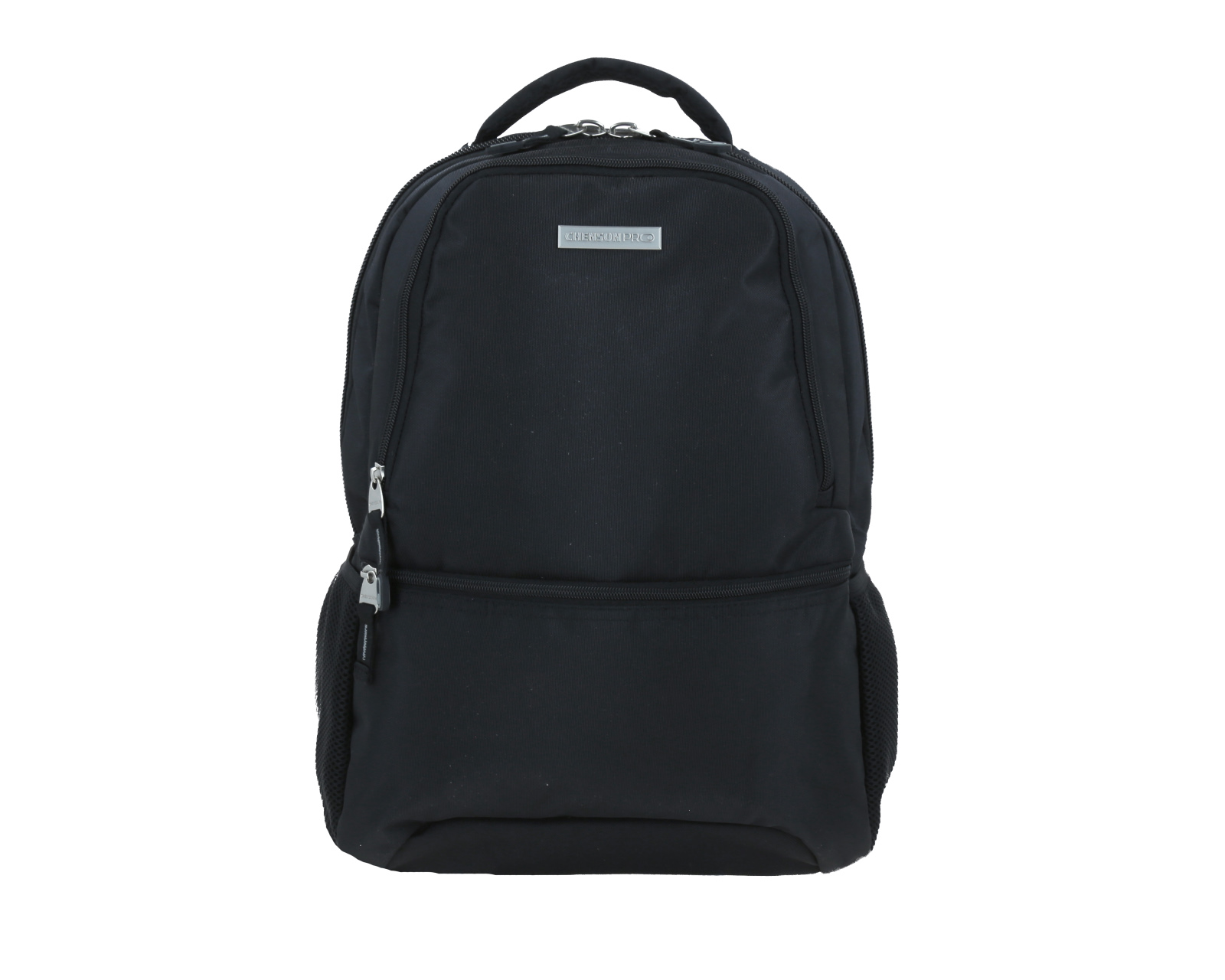 Mochila Grande Chenson Pro Para Hombre Merlot Negro Con Porta Laptop De Hasta 15''.