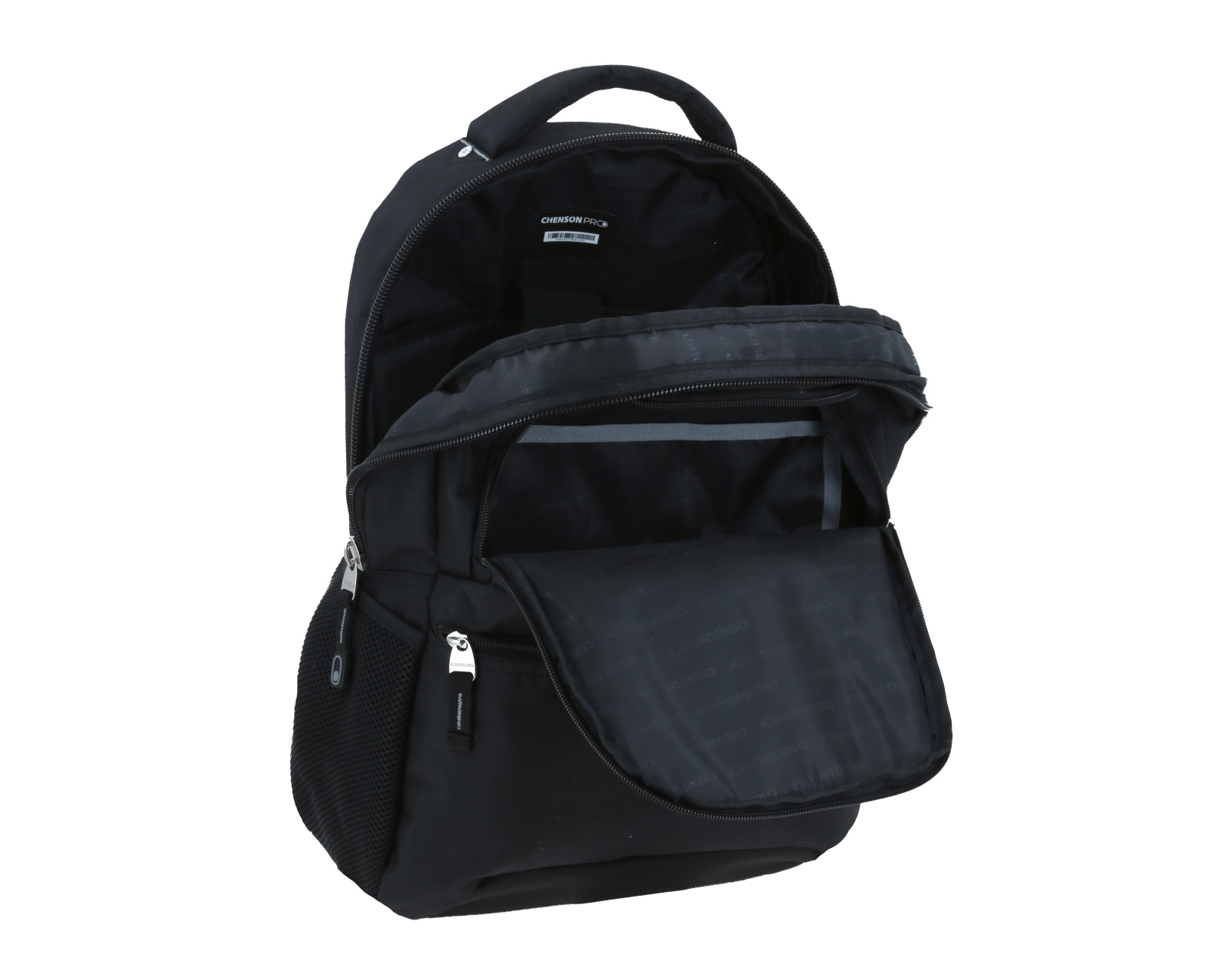 Foto 8 pulgar | Mochila Grande Chenson Pro Para Hombre Merlot Negro Con Porta Laptop De Hasta 15''.