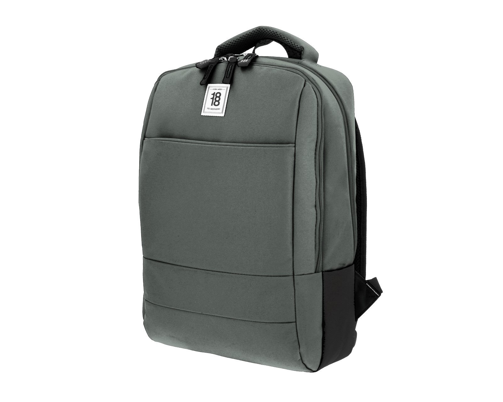 Foto 3 pulgar | Mochila Grande 1818 Unisex Wynn Gris Con Porta Laptop De Hasta 15''.