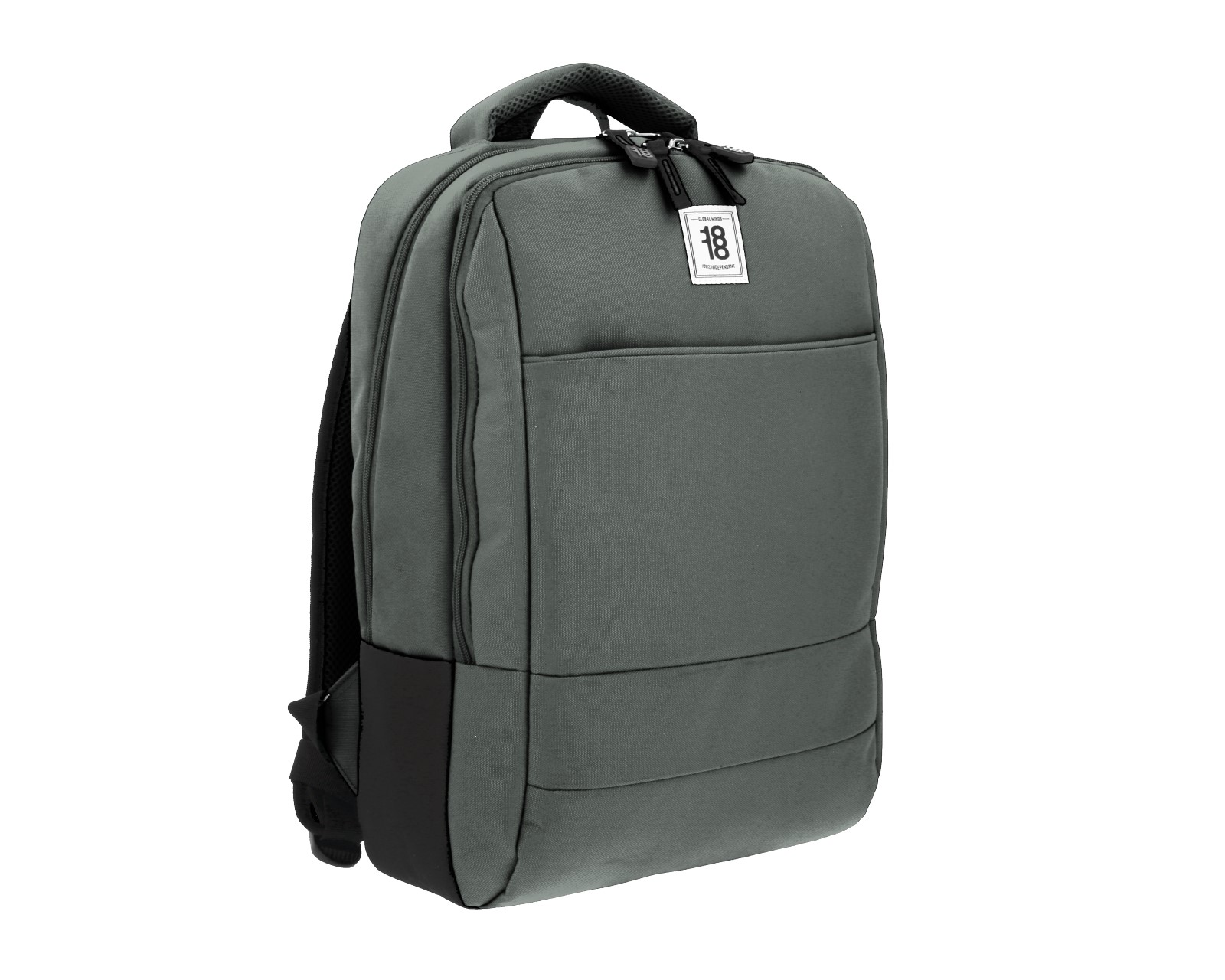 Foto 7 pulgar | Mochila Grande 1818 Unisex Wynn Gris Con Porta Laptop De Hasta 15''.