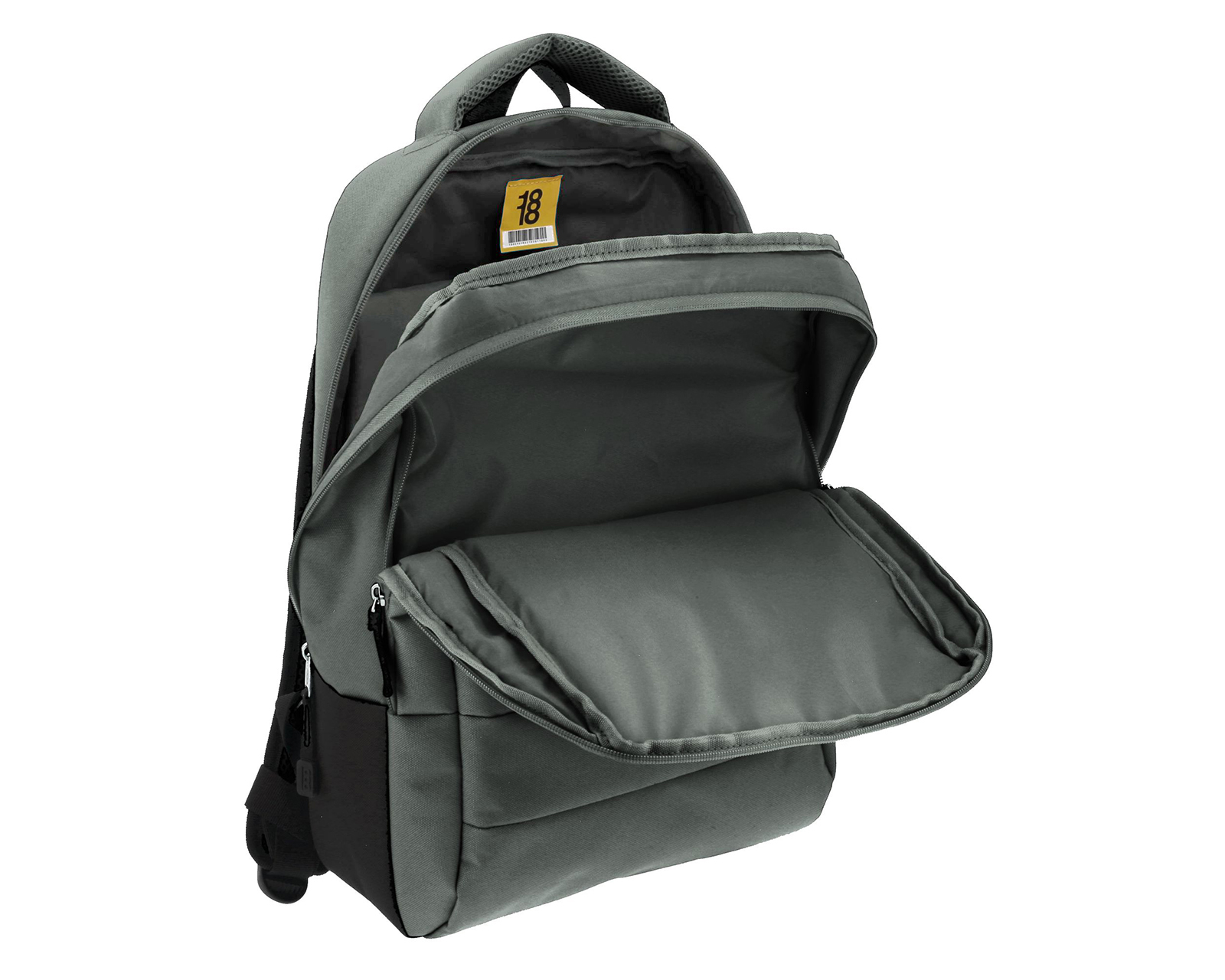 Foto 8 pulgar | Mochila Grande 1818 Unisex Wynn Gris Con Porta Laptop De Hasta 15''.