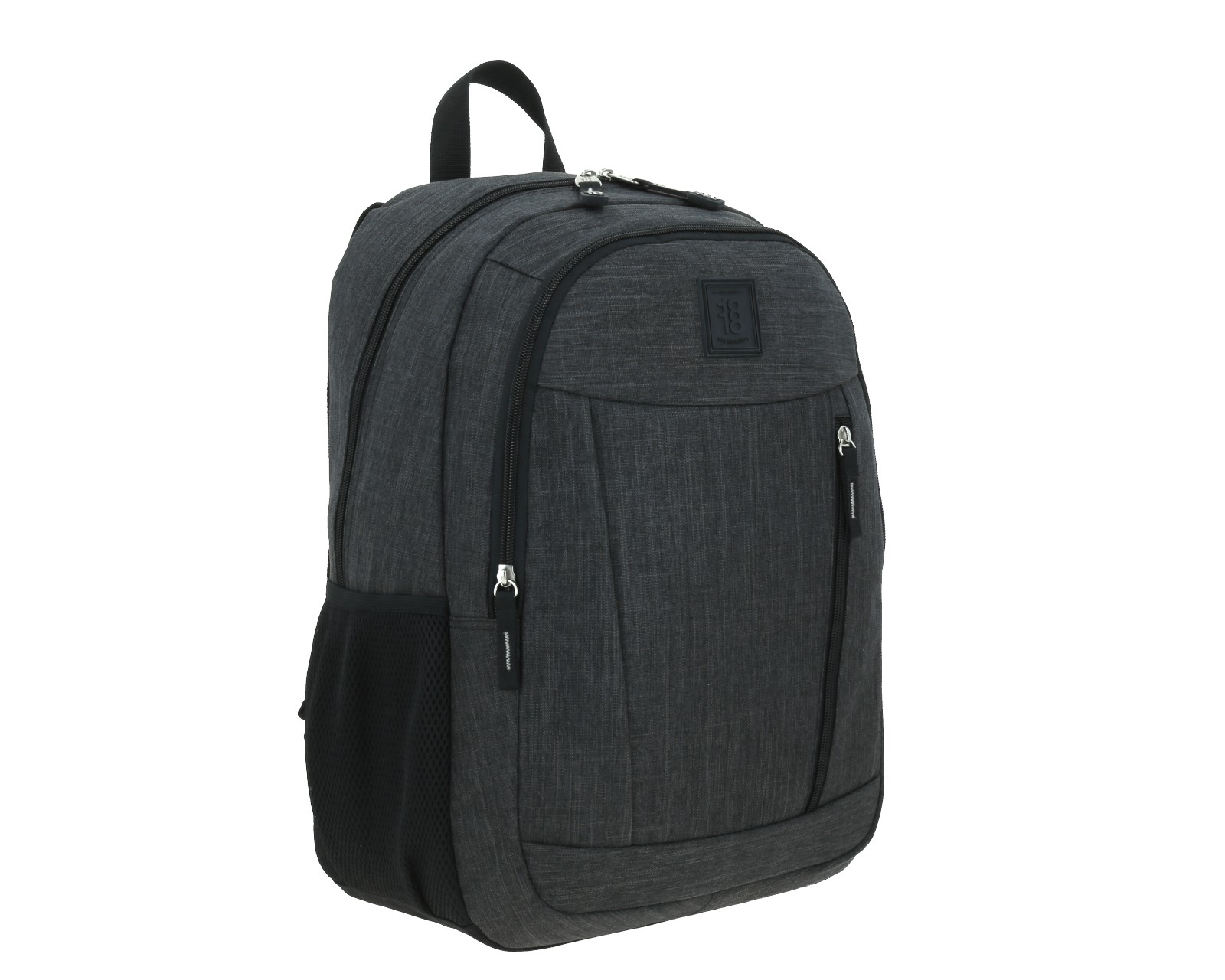 Foto 7 pulgar | Mochila Grande 1818 Unisex Hop Negro Con Porta Laptop De Hasta 15''.