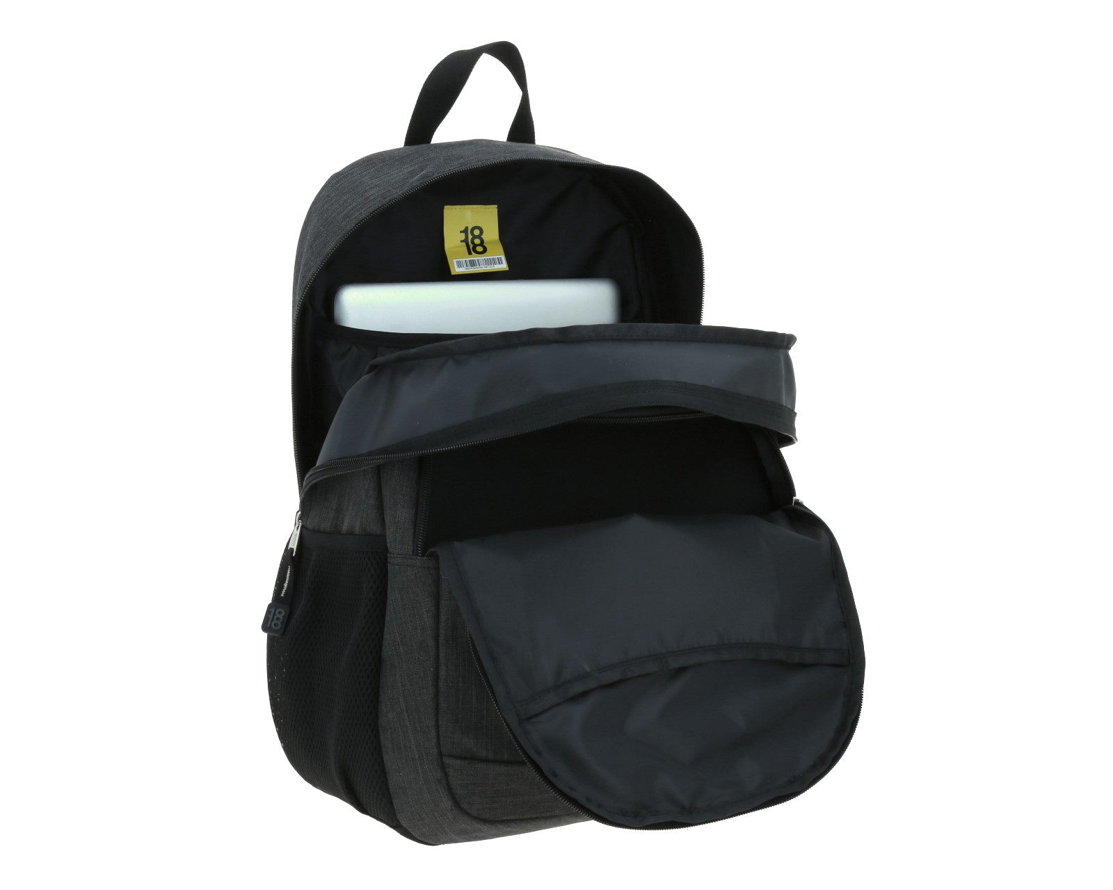 Foto 7 | Mochila Grande 1818 Unisex Hop Negro Con Porta Laptop De Hasta 15''.