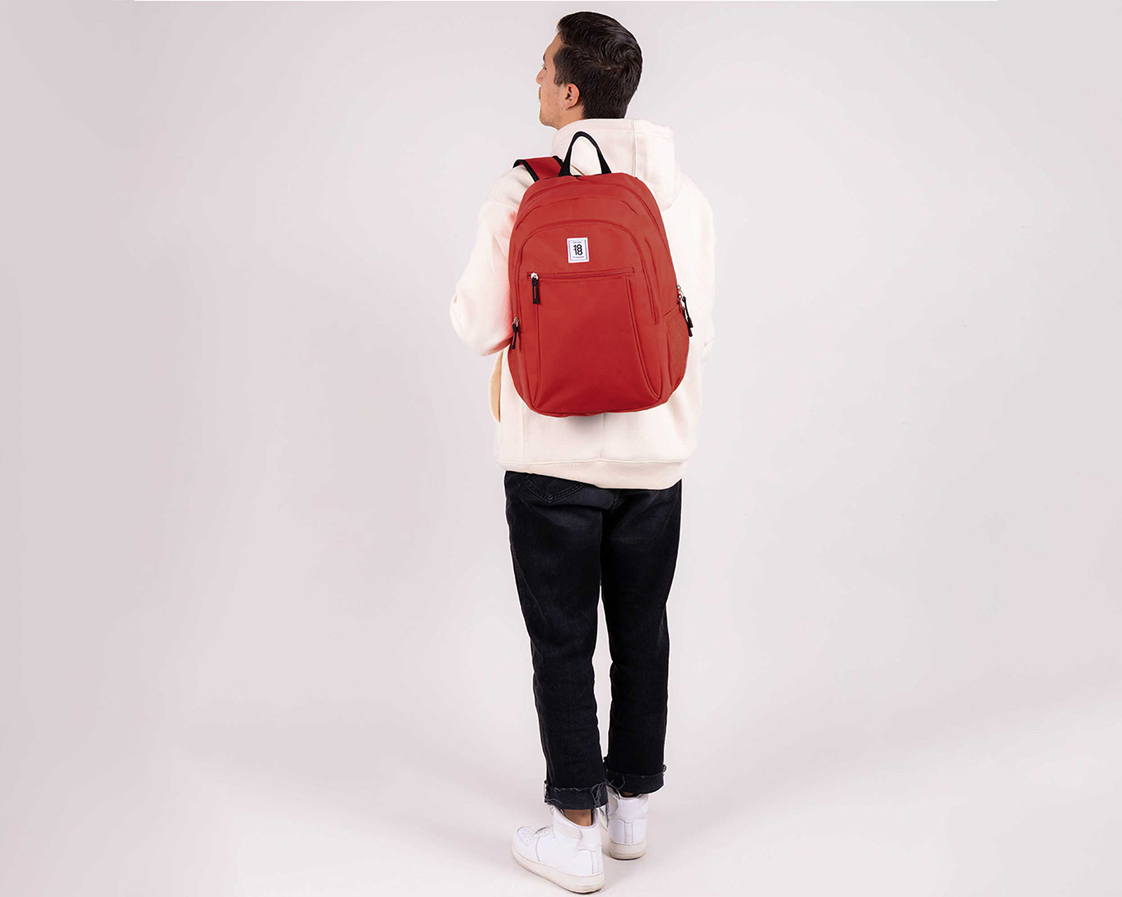 Foto 9 pulgar | Mochila Grande 1818 Unisex Wynn Rojo