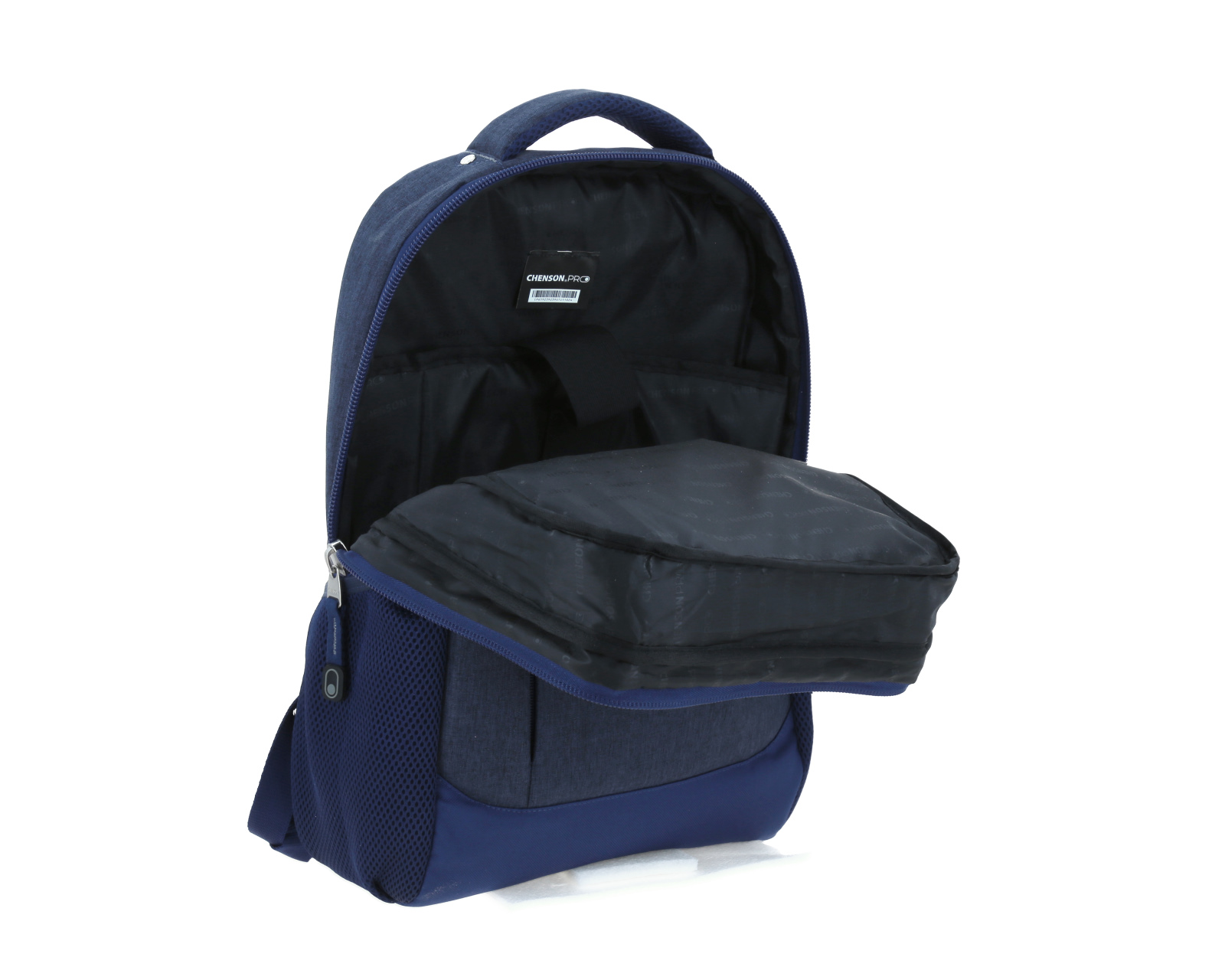 Foto 7 | Mochila Grande Chenson Pro Para Hombre Evan Azul Con Porta Laptop De Hasta 15''.