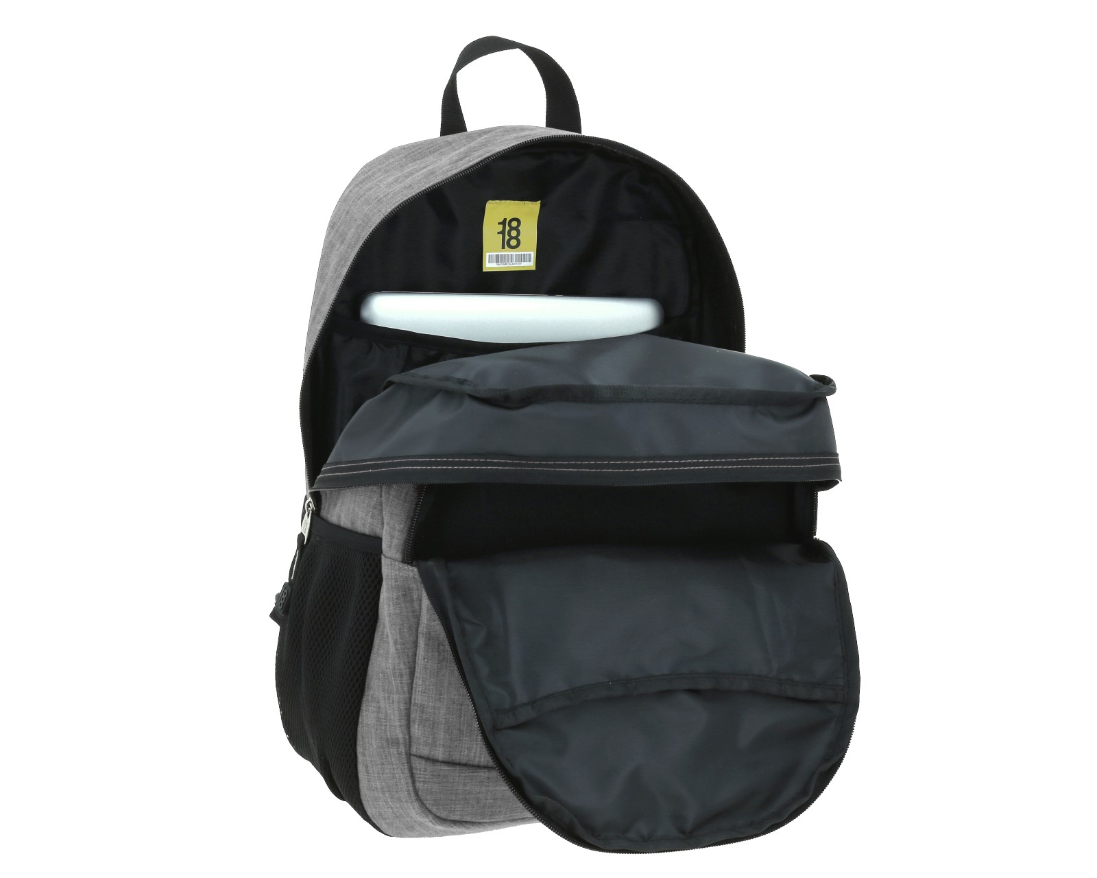 Foto 8 pulgar | Mochila Grande 1818 Unisex Hop Gris Con Porta Laptop De Hasta 15''.