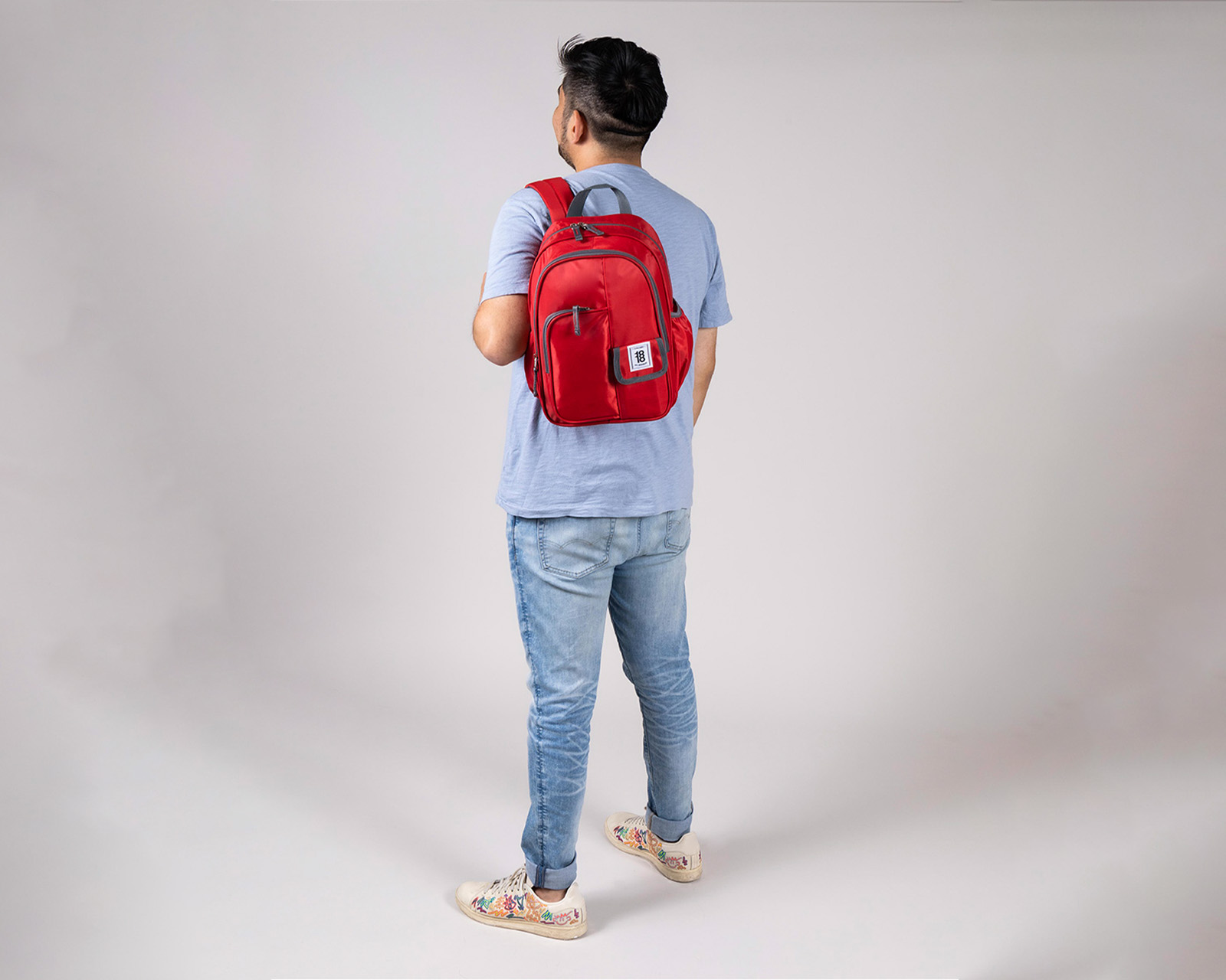 Foto 9 pulgar | Mochila Chica 1818 Unisex Petit Rojo