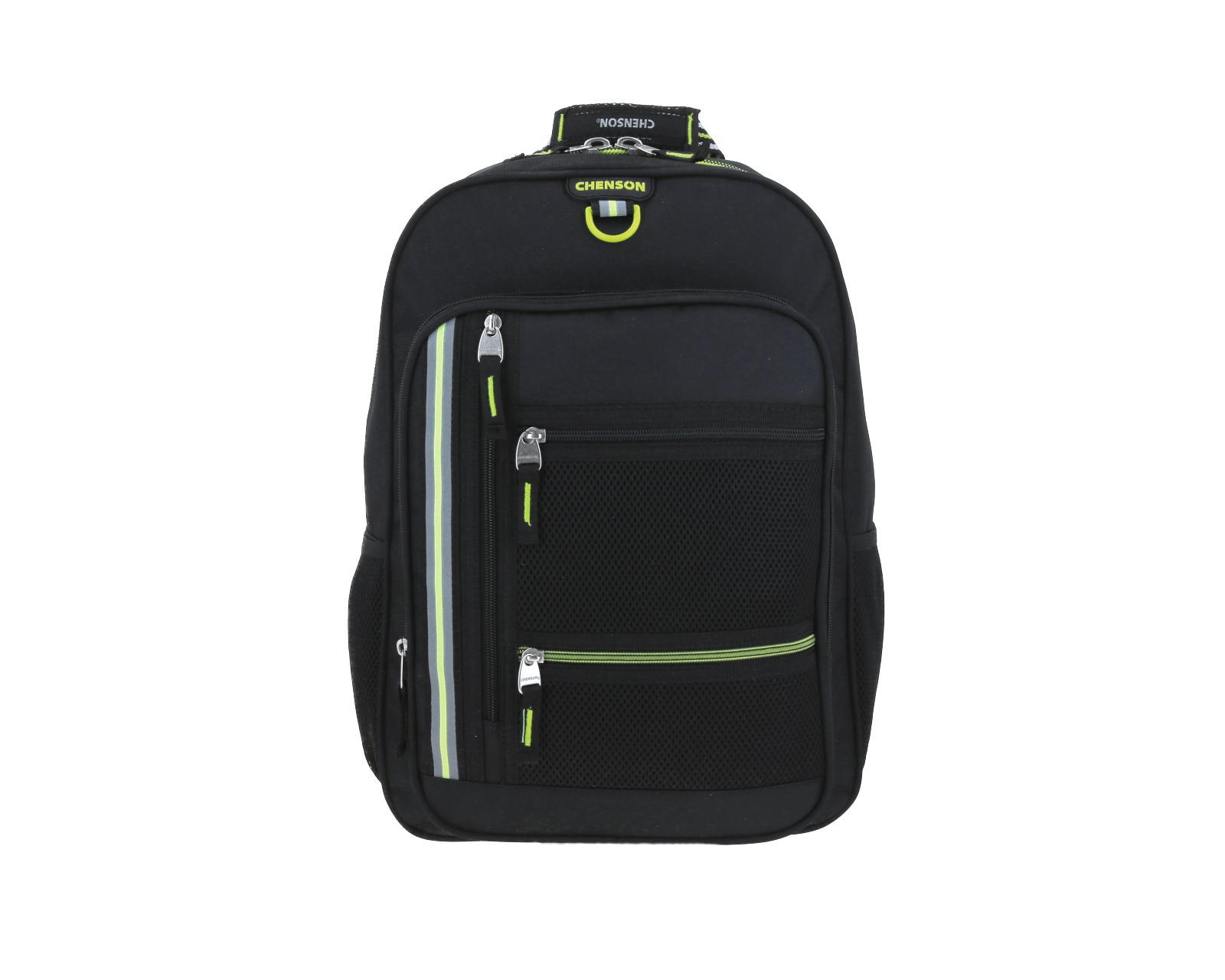 Mochila Grande Chenson Para Hombre Chey Negro Con Porta Tablet De Hasta 10''.