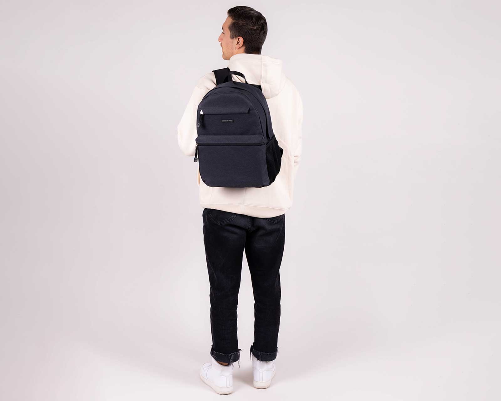 Foto 9 pulgar | Mochila Grande Chenson Pro Para Hombre Tesa Negro Con Porta Laptop De Hasta 15''.