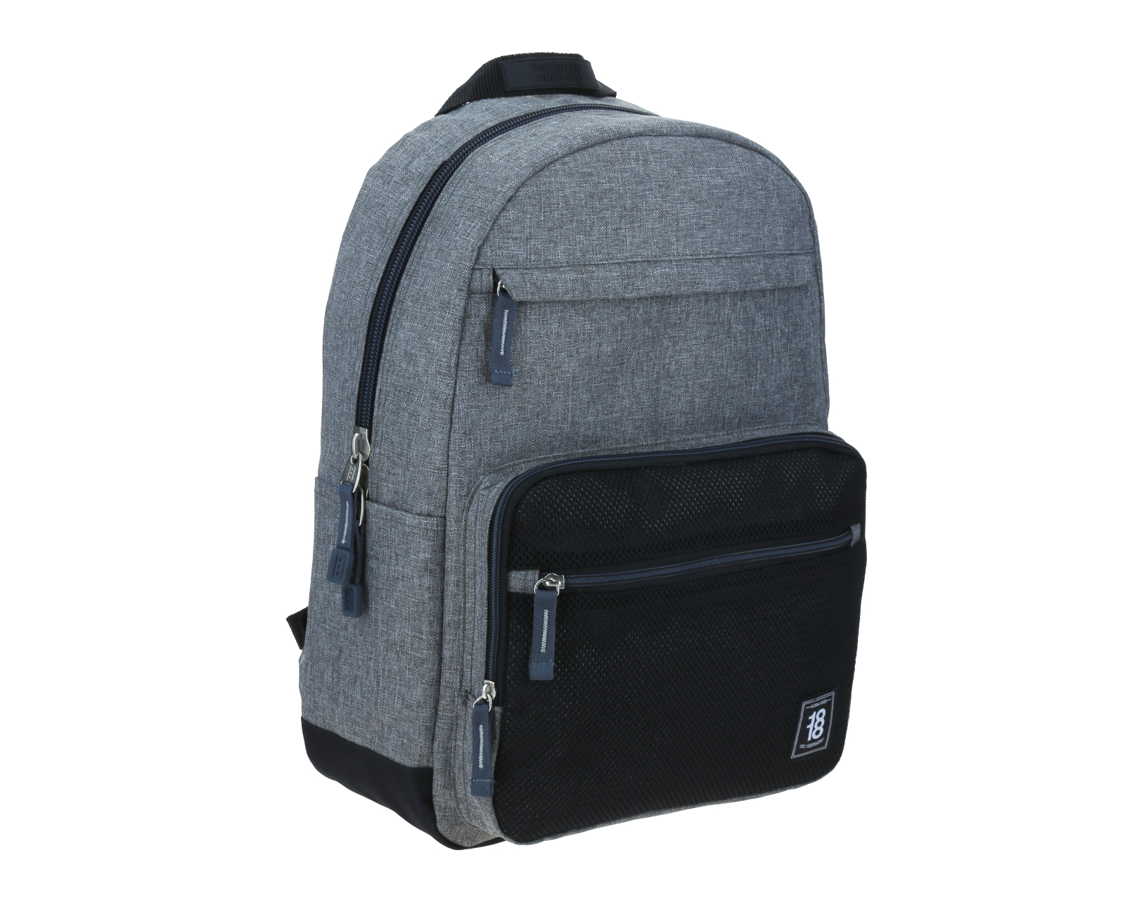 Foto 8 pulgar | Mochila Grande 1818 Unisex Nerfresa Gris Con Porta Laptop De Hasta 15''.