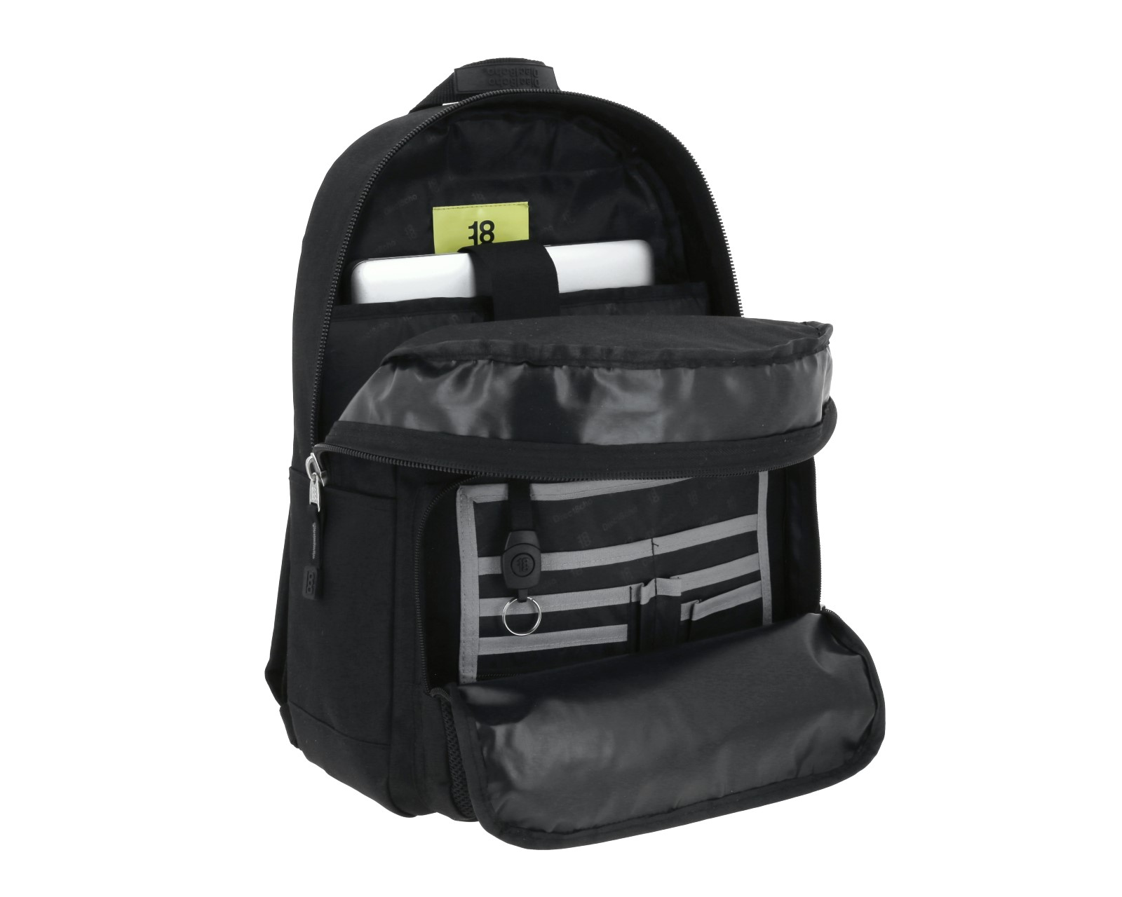 Foto 7 | Mochila Grande 1818 Unisex Nefresa Negro Con Porta Laptop De Hasta 15''.