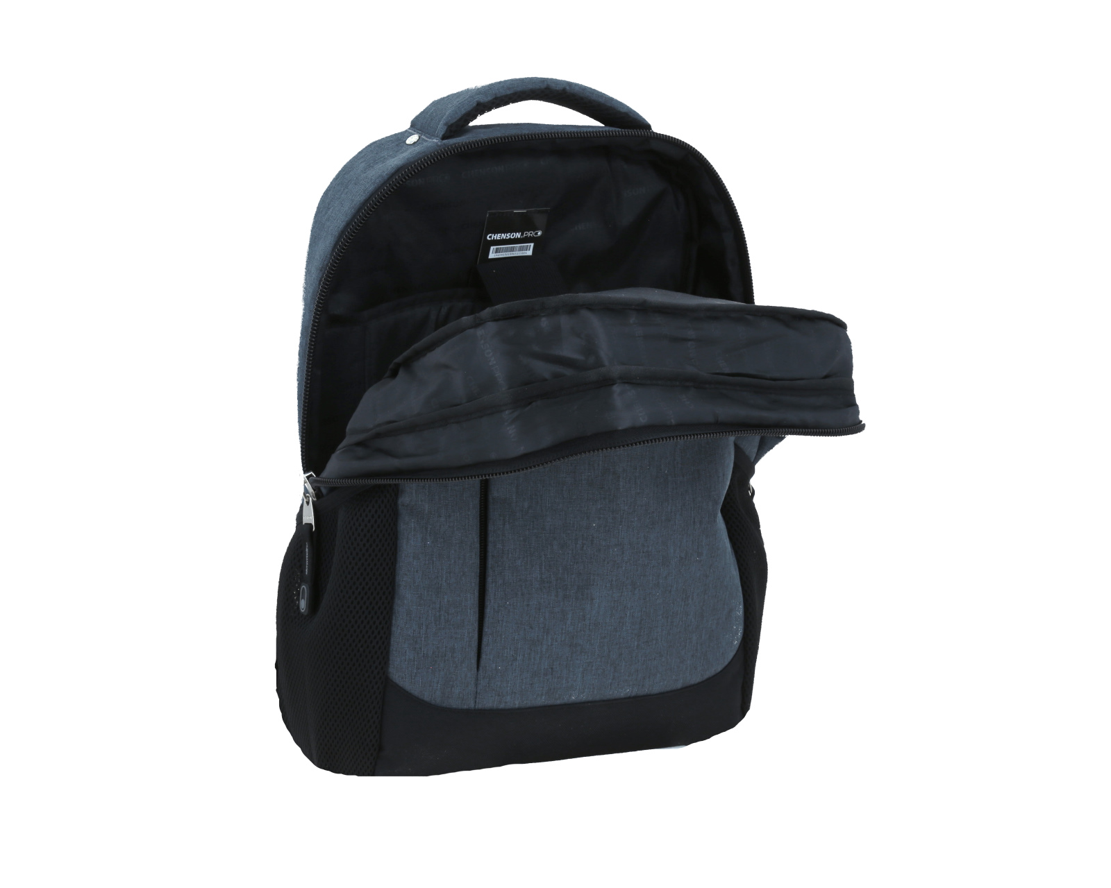 Foto 8 pulgar | Mochila Grande Chenson Pro Para Hombre Evan Gris Con Porta Laptop De Hasta 15''.