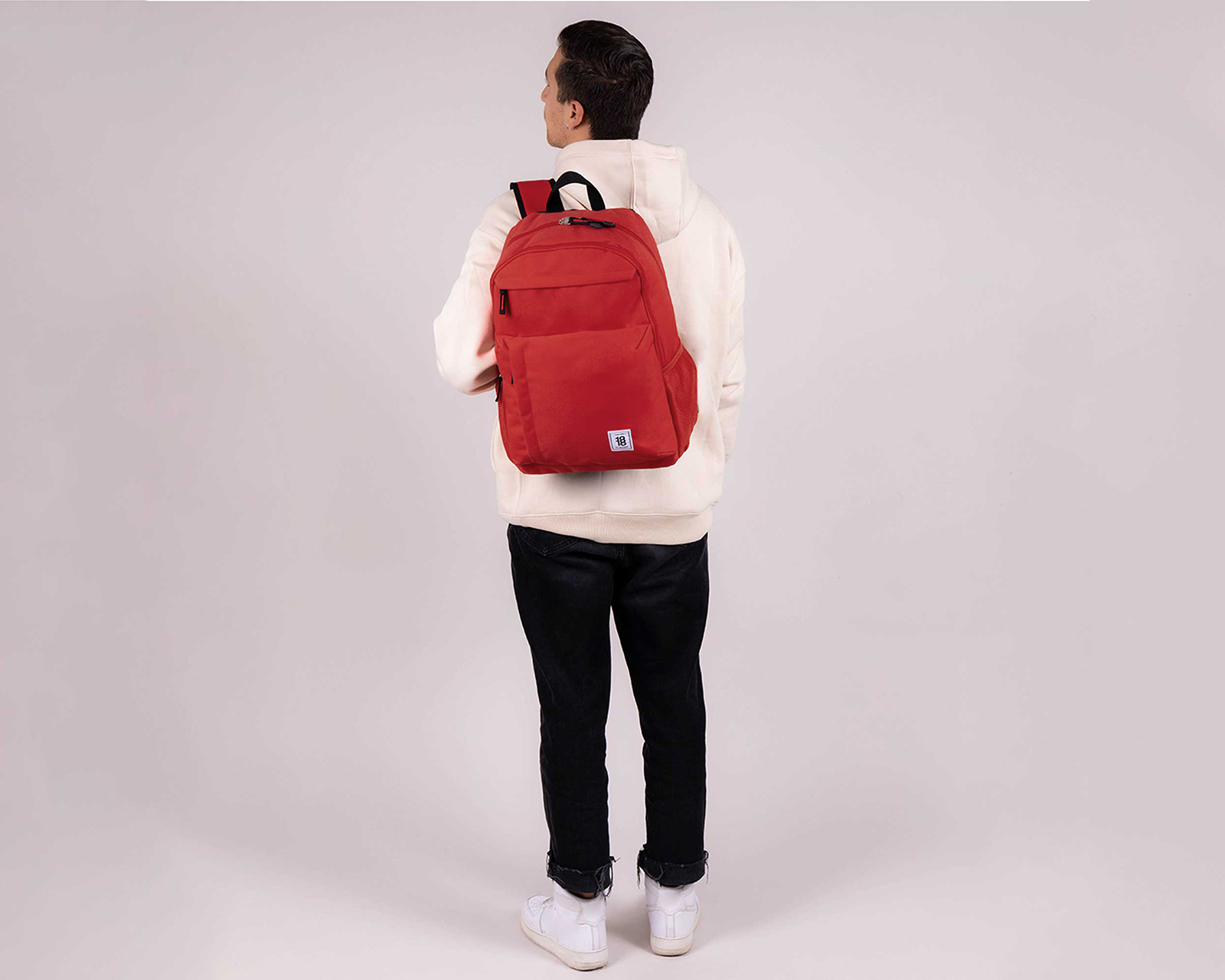 Foto 8 | Mochila Grande 1818 Unisex Wynn Rojo