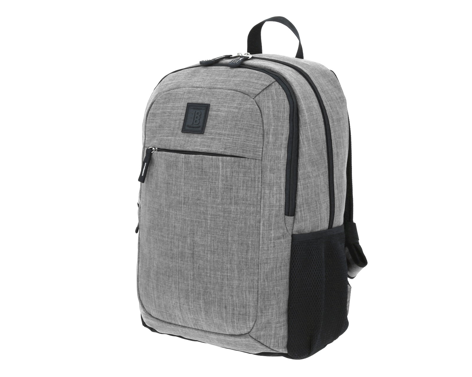 Foto 3 pulgar | Mochila Grande 1818 Unisex Hop Gris Con Porta Laptop De Hasta 15''.