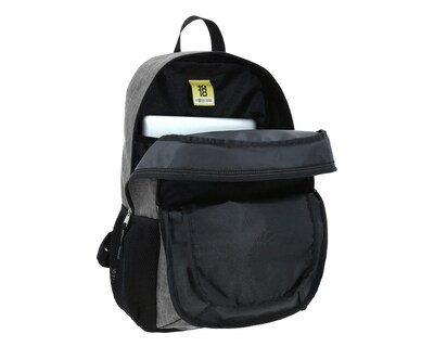 Foto 7 | Mochila Grande 1818 Unisex Hop Gris Con Porta Laptop De Hasta 15''.