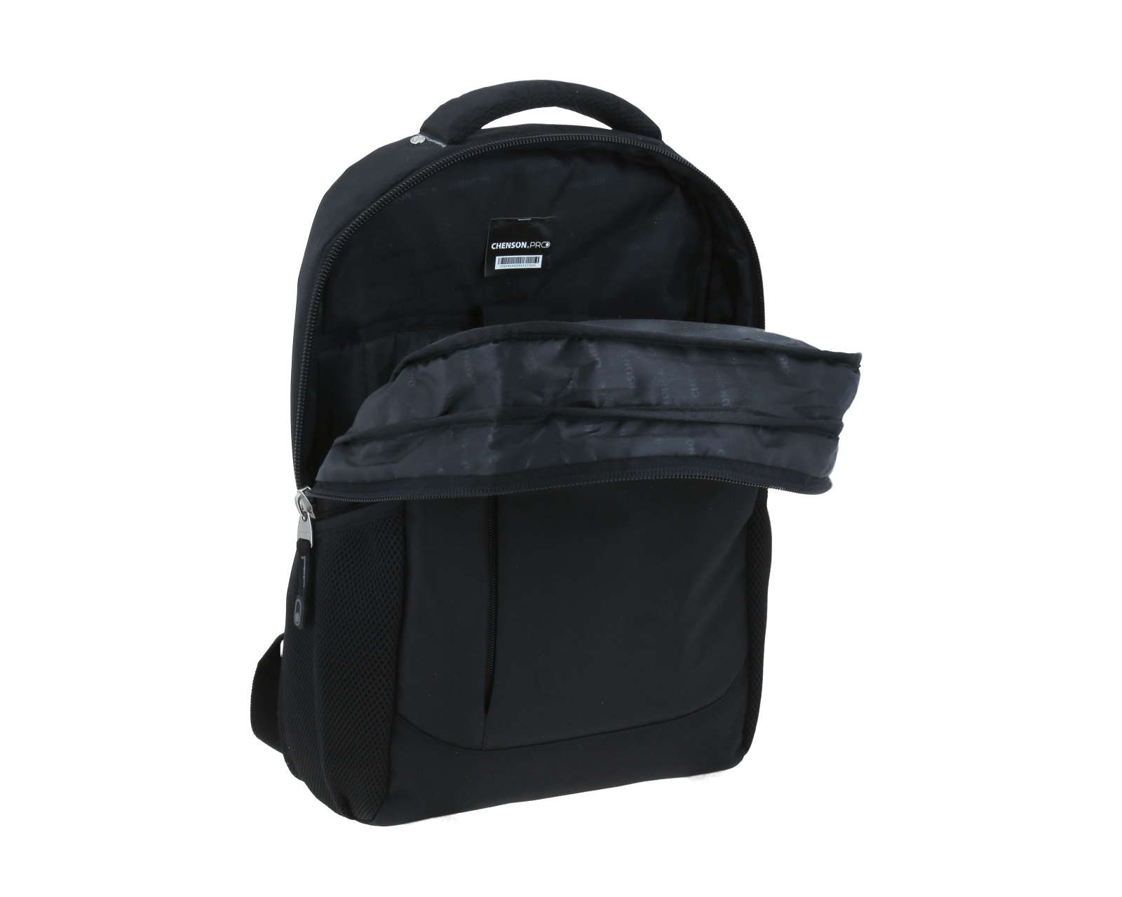 Foto 8 pulgar | Mochila Grande Chenson Pro Para Hombre Evan Negro Con Porta Laptop De Hasta 15''.