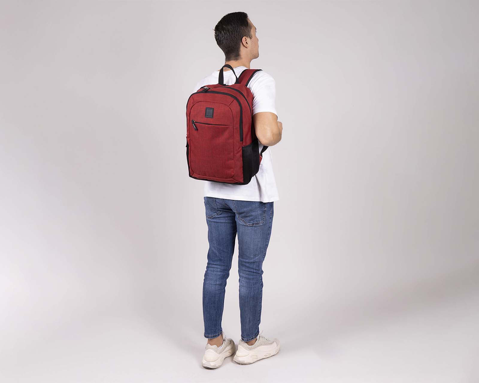 Foto 9 pulgar | Mochila Grande 1818 Unisex Hop Tinto Con Porta Laptop De Hasta 15''.