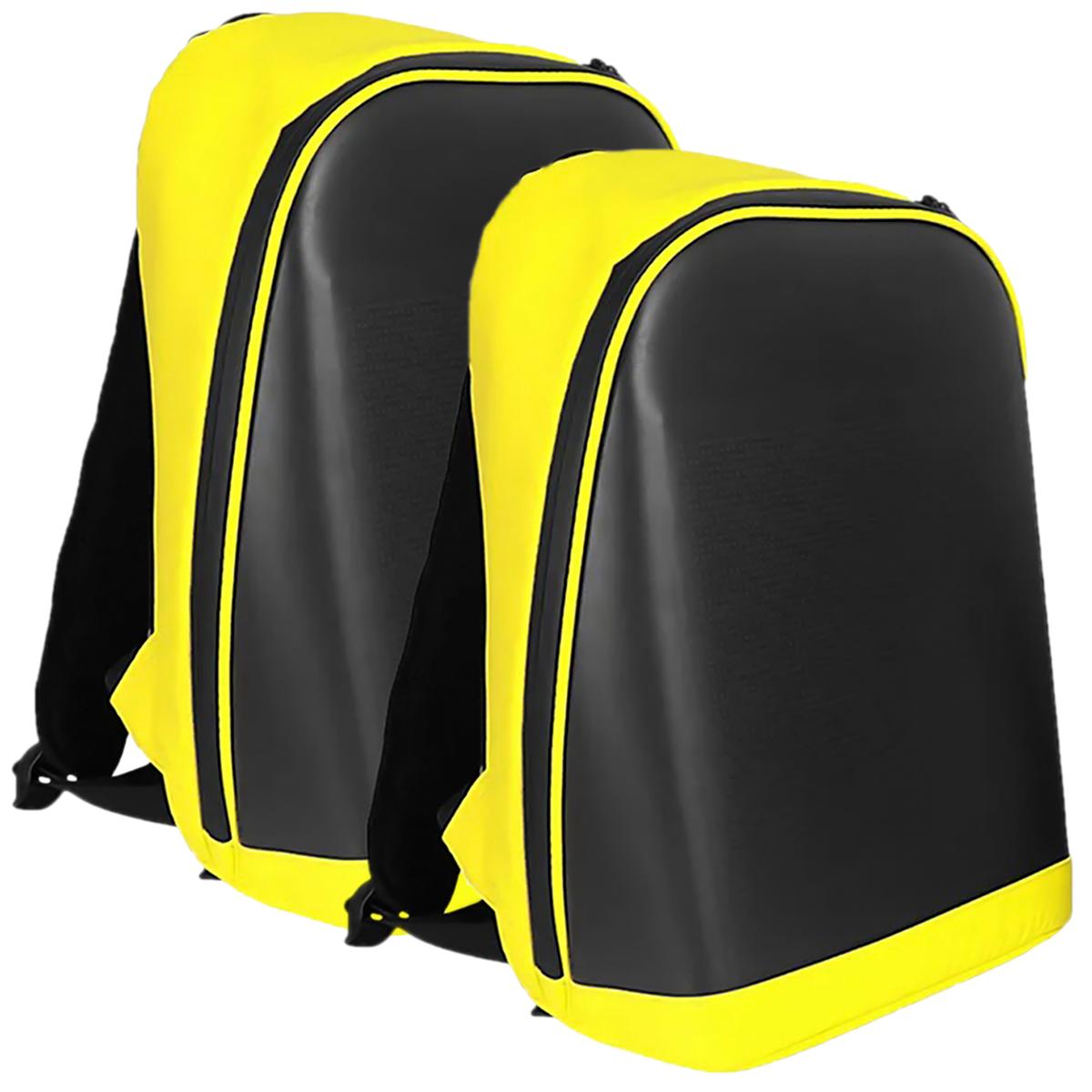 Foto 2 pulgar | Mochilas Led Mxpxy-002 Aerox Negro Y Amarillo 2 Pzas