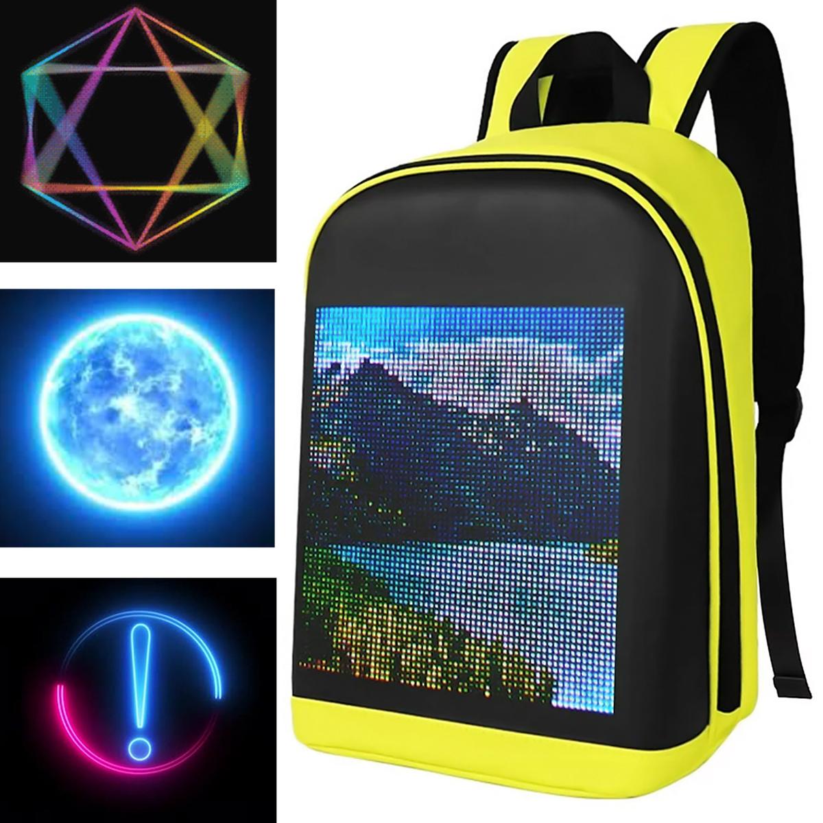 Foto 4 pulgar | Mochilas Led Mxpxy-002 Aerox Negro Y Amarillo 2 Pzas