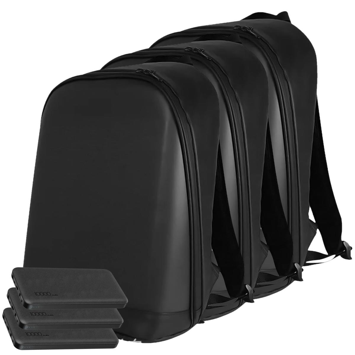 Foto 2 pulgar | Mochilas Impermeables Mxpkp-003 Aerox Negro 3 Pzas