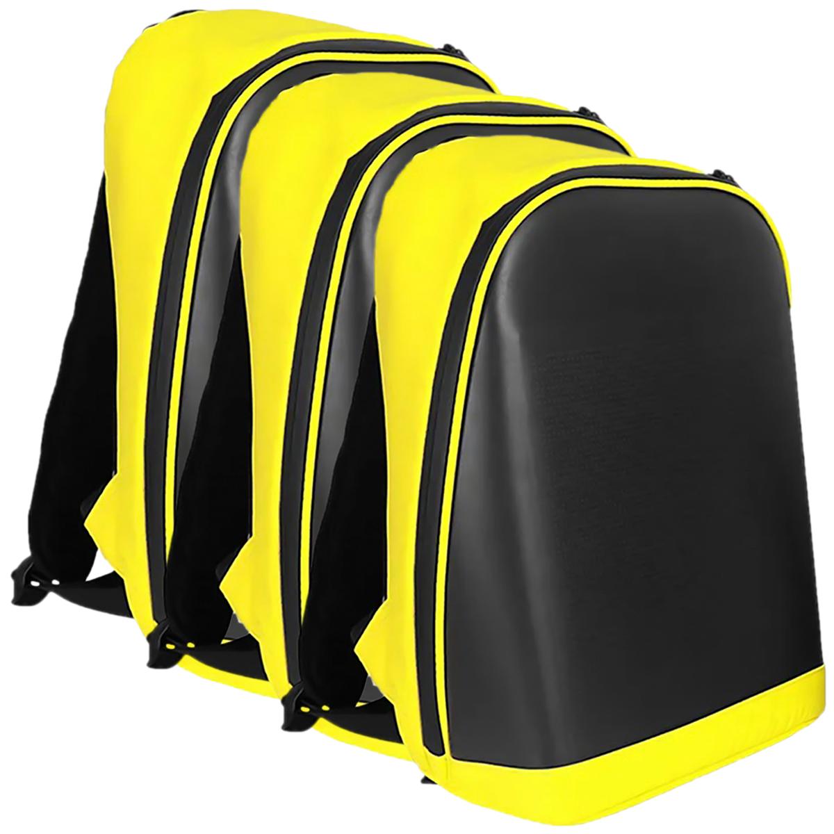 Mochilas Pantalla Led Mxpxy-003 Aerox Negro Y Amarillo 3 Pzas