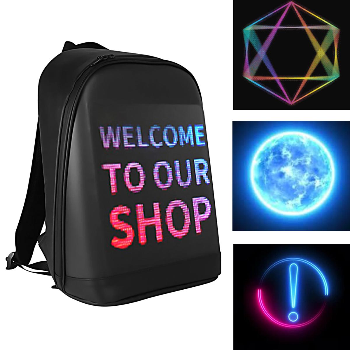 Foto 4 pulgar | Mochila Led Mxpxl-002 Aerox Negro 2 Pzas