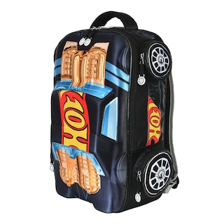 Foto 2 | Mochila Escolar con Forma De Coche Hot Wheels Auto Negro