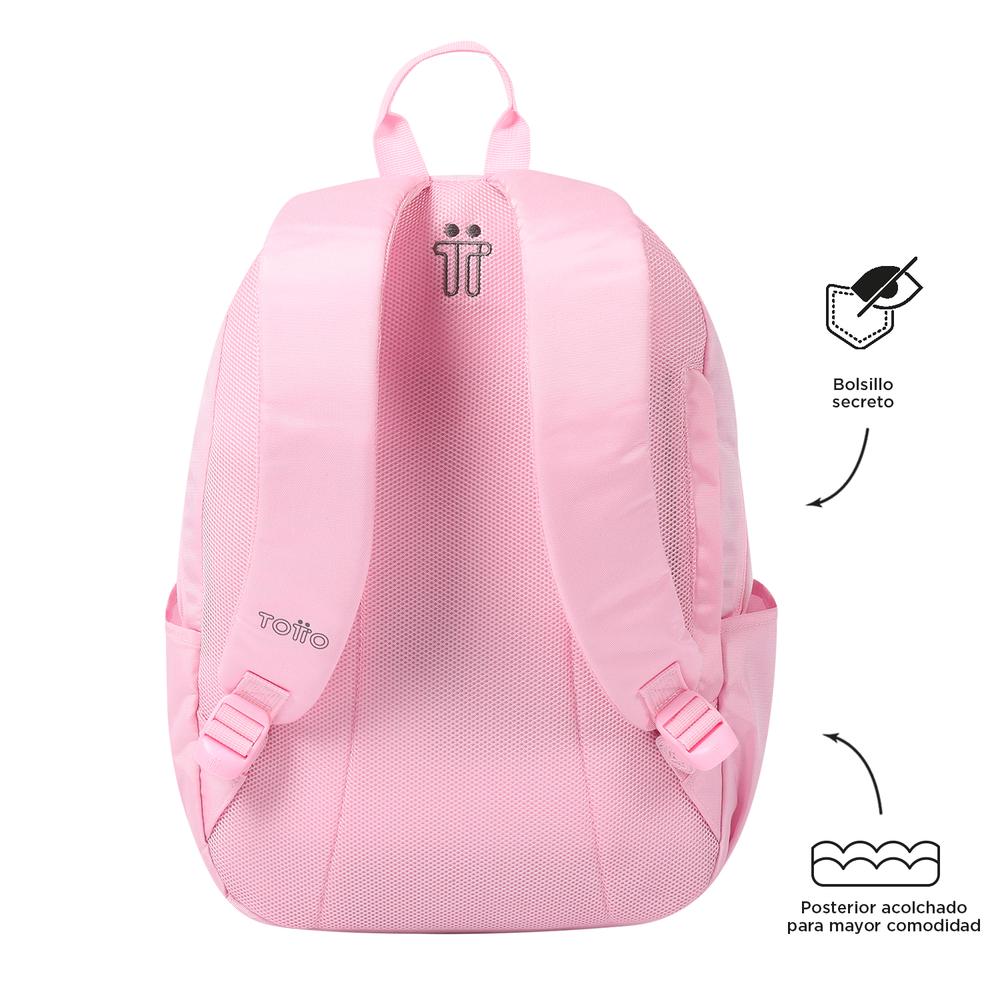 Foto 4 pulgar | Mochila Totto Trik M 23200-p2x Rosa Rosa