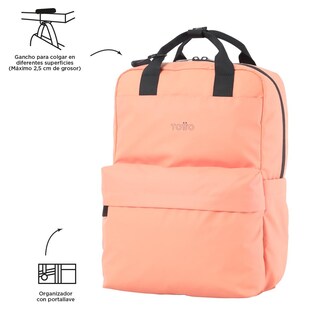 Foto 5 | Mochila Totto Billy 23200-o84 Naranja Naranja