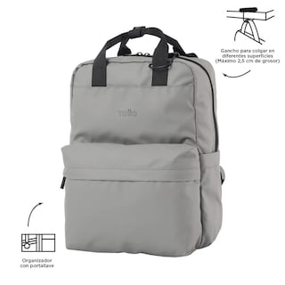 Foto 5 | Mochila Totto Billy 23200-g17 Gris Gris