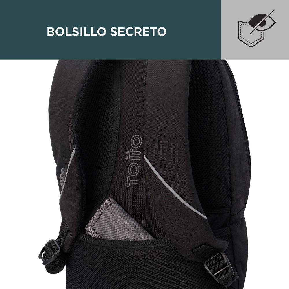 Foto 5 pulgar | Mochila Totto Arvar 2120g-n01 Negro Negro