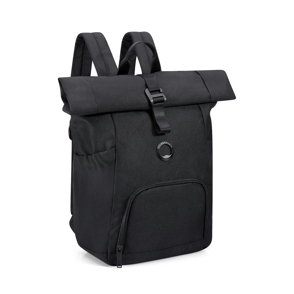 Foto 3 pulgar | Mochila Delsey Citypak Rolltop Portalaptop 15.6'' Negra