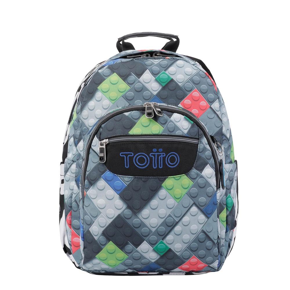 Mochila Totto Acuarela 23160-4yp Gris Gris