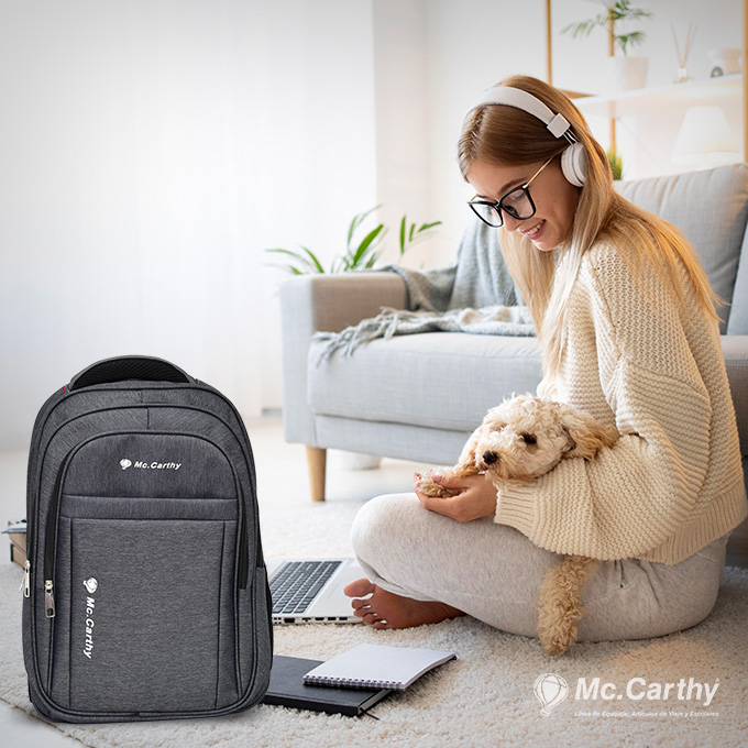 Foto 5 | Mochila Portalaptop McCarthy LPI-2 Gris