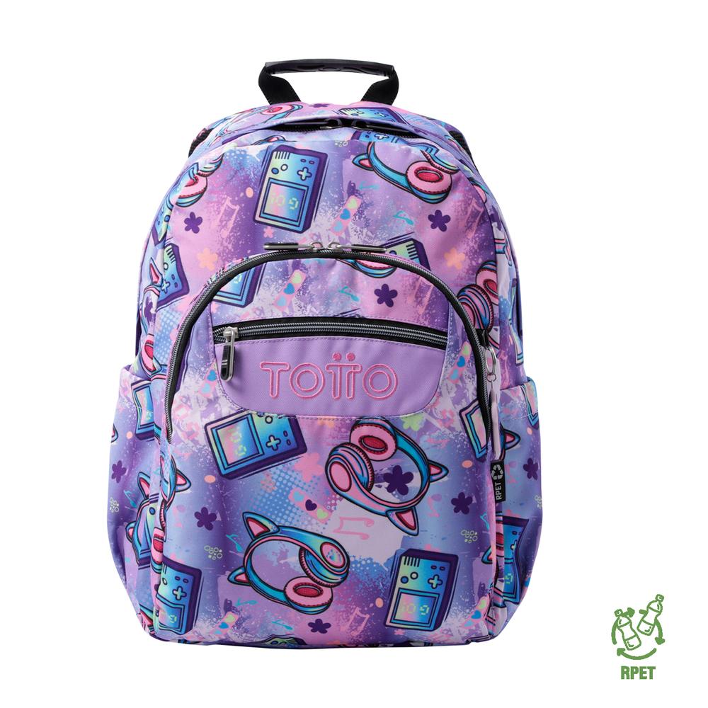 Mochila Totto Acuarela 24160-4qh Morado Purpura