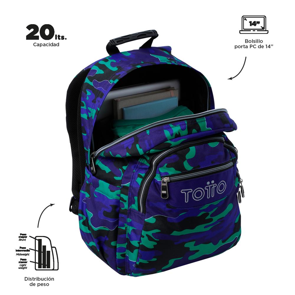 Foto 4 | Mochila Totto Acuarela 24160-8jy Morado Purpura