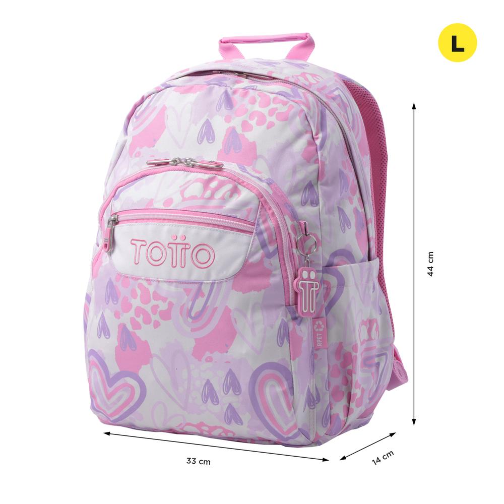 Foto 3 pulgar | Mochila Totto Acuarela 24160-6hf Rosa Rosa