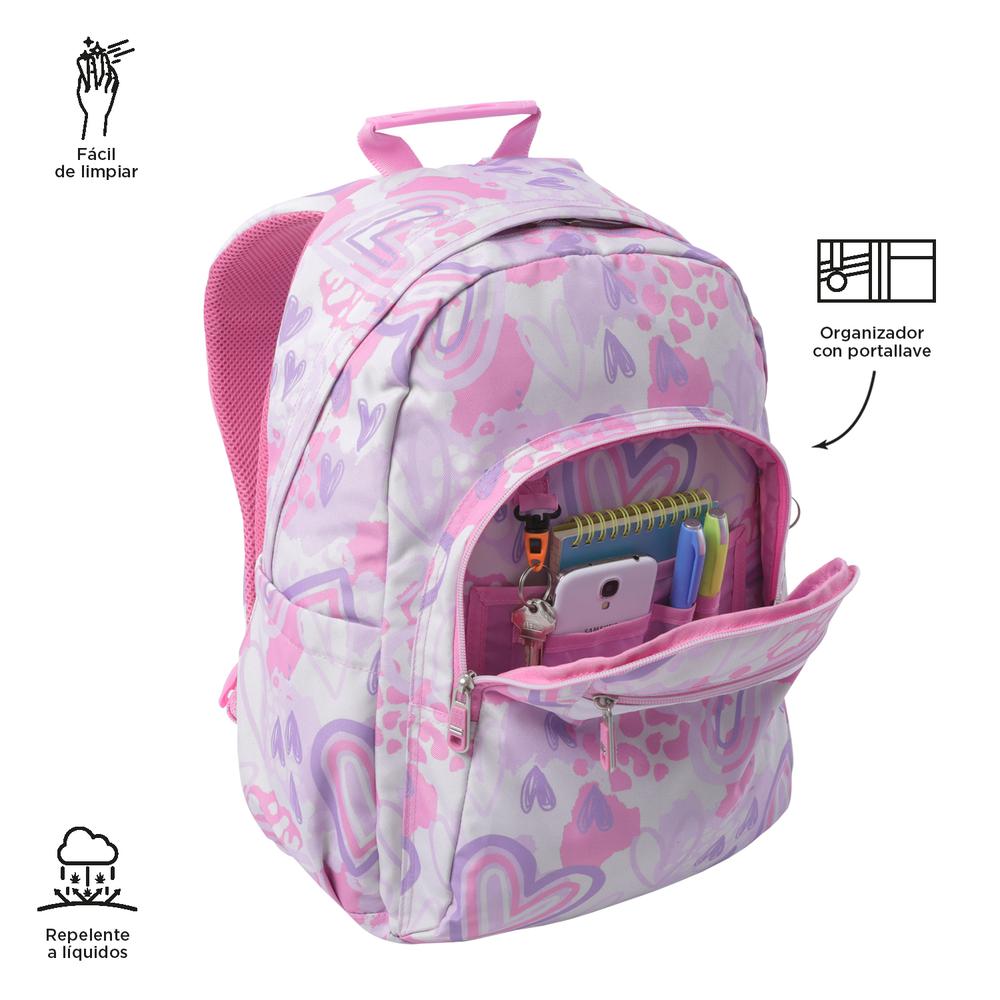 Foto 6 pulgar | Mochila Totto Acuarela 24160-6hf Rosa Rosa