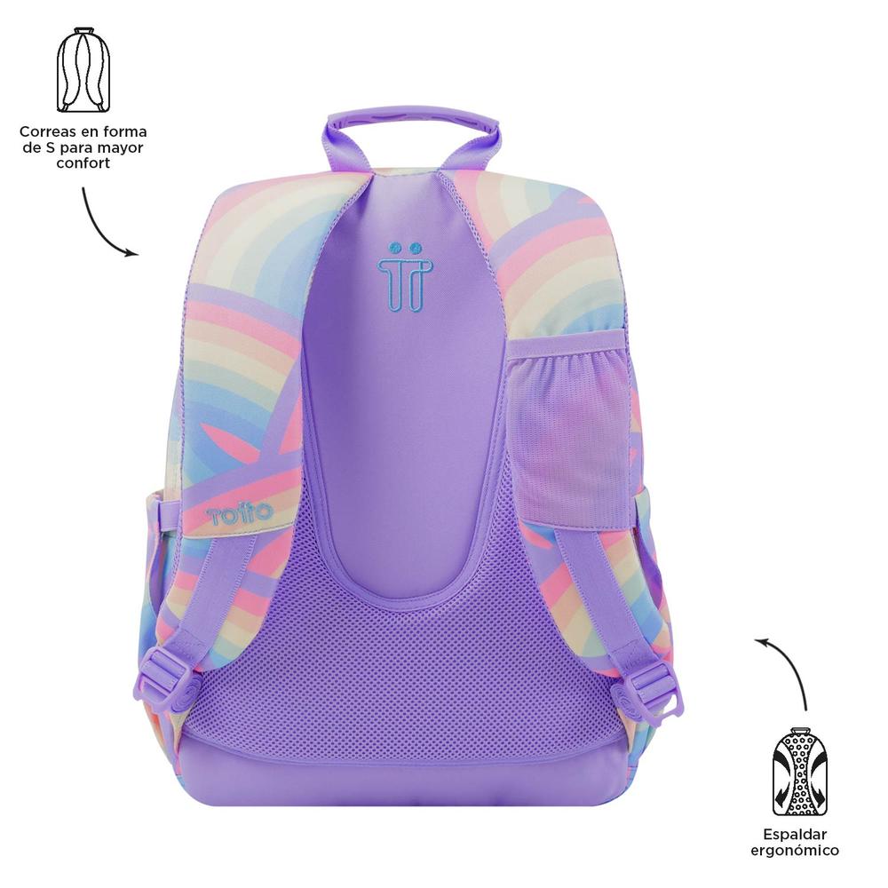 Foto 4 pulgar | Mochila Totto Acuarela 23100-3qs Morado Purpura